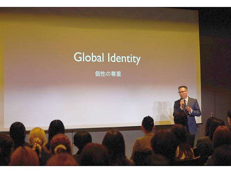 ジュンが26年度入社式 「個性を忘れずにチャレンジを」