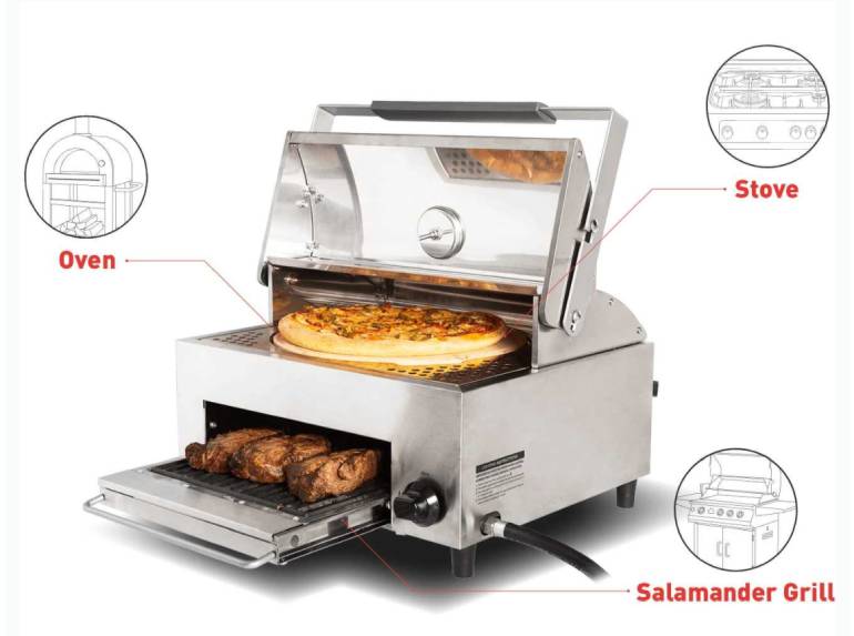 火力が強いのに煙が出ないグリル 家の中でも ベランダbbqも問題なし オーブン コンロにもなる万能アイテム 女子旅プレス