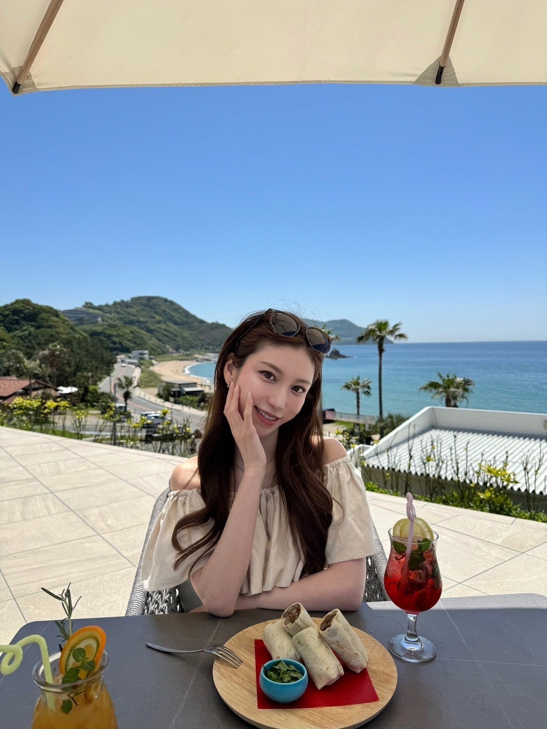 阿野いずみ「福岡・糸島、話題のリゾートホテルに泊まってSNS映え＆グルメ旅」（提供写真）