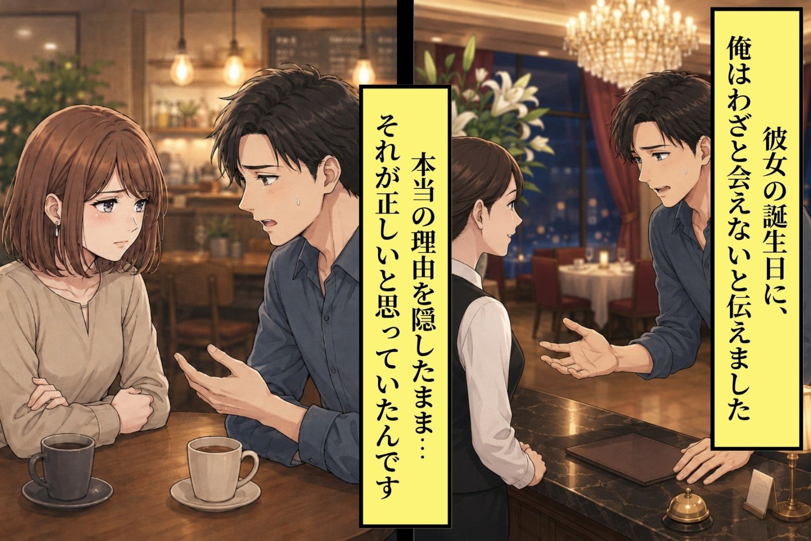 会えないと言ったあの日、俺は予約の取れない店に頭を下げていた