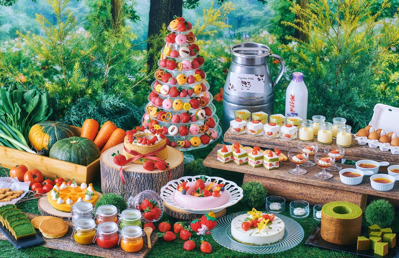 都ホテル京都八条でいちごスイーツブッフェ、あまおう&珍しい野菜の新スイーツ