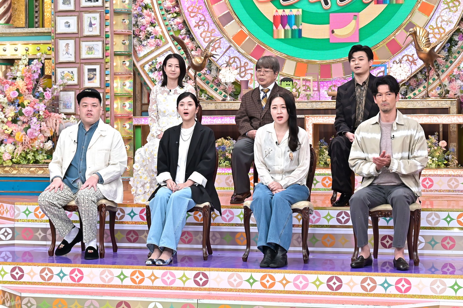 （下段左から）くっきー！、田中道子、犬山紙子、久保田裕之（上段左から）馬場典子、小倉久寛、二見颯一（C）MBS