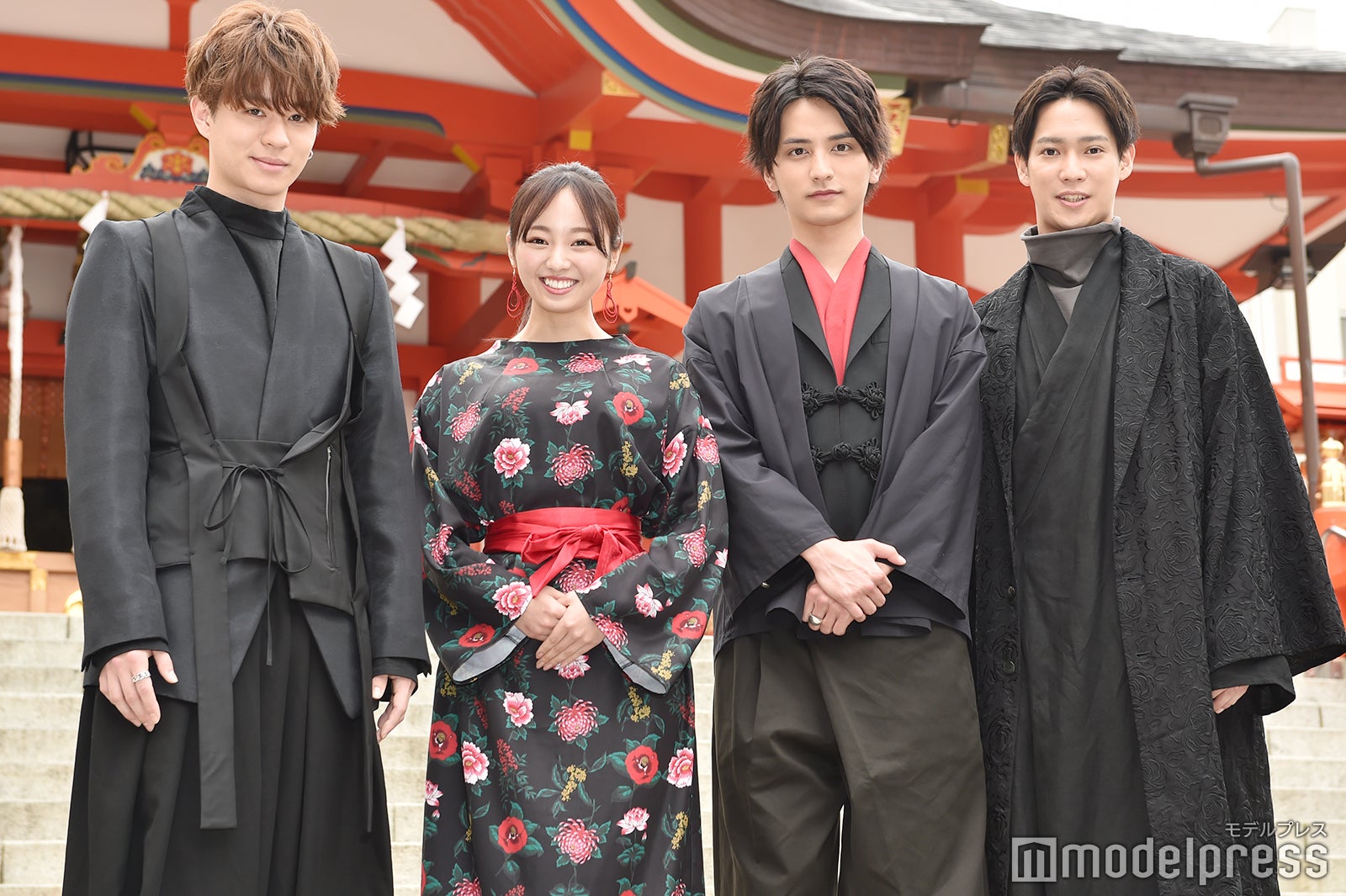 （左から）高橋龍輝、今泉佑唯、瀬戸利樹、味方良介 （C）モデルプレス