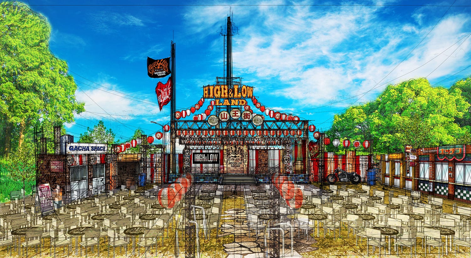 「HiGH&LOW」がよみうりランドを完全ジャック 達磨一家が仕掛ける“最強の夏祭り”