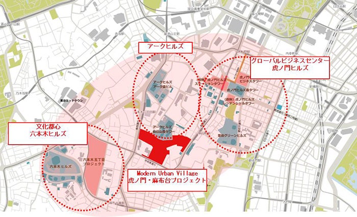 虎ノ門・麻布台プロジェクト／画像提供：森ビル