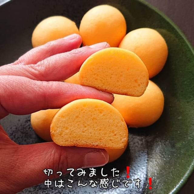 たまごパンの断面図