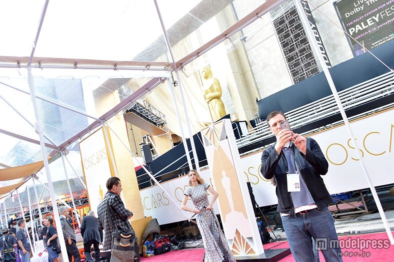 第87回アカデミー賞、レッドカーペット会場準備の様子（米・ドルビー・シアター／画像：モデルプレス）