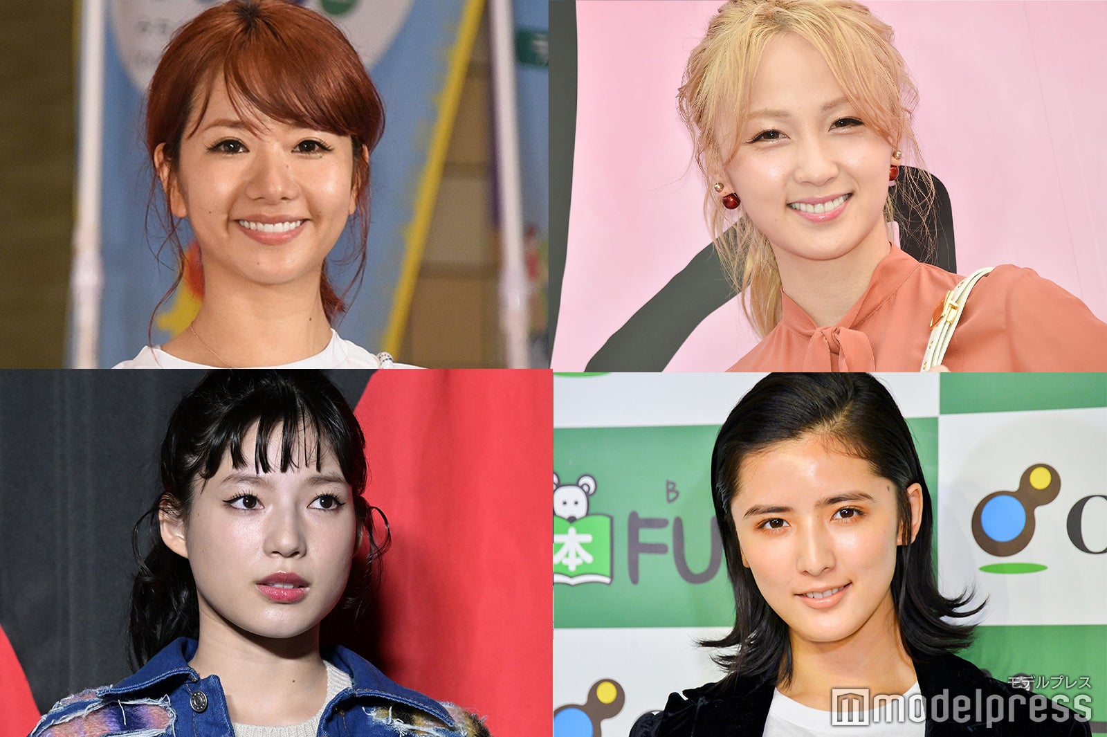 （上段左上から時計回りに）Dream Aya、Ami、藤井萩花、石井杏奈（C）モデルプレス