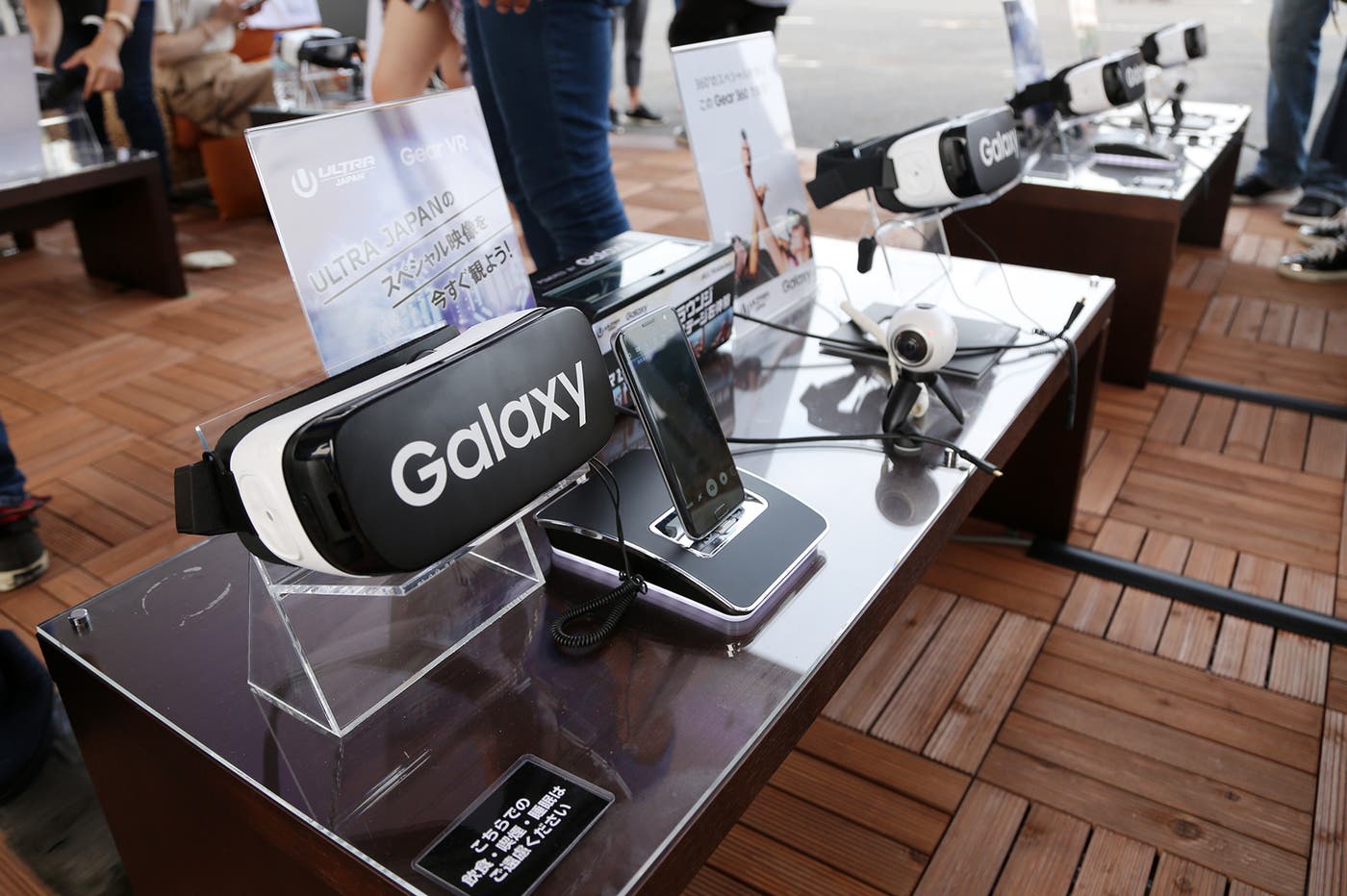 メインステージ上から撮影された360度をGear VR