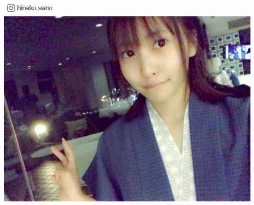 佐野ひなこ「お風呂上がり」浴衣ショットに反響「すっぴん?」「これは反則」