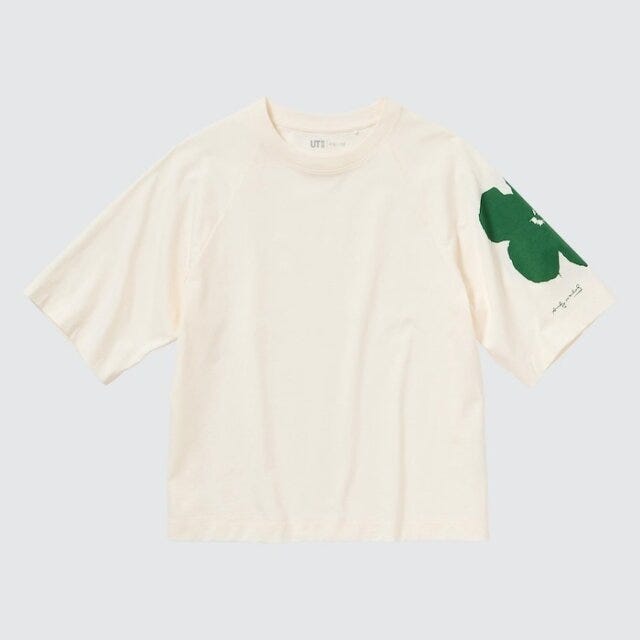 ユニクロ　ワンポイントT　ワントーンコーデ　クリーンカジュアル　EccO　イラスト　アンディ・ウォーホル