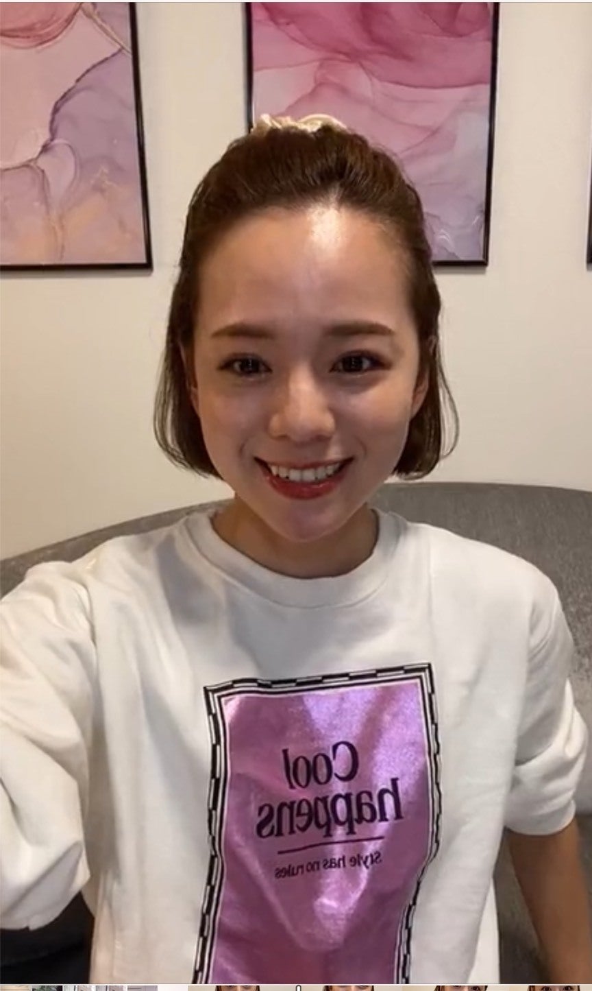 黒田真友香さん（Instagramライブより）