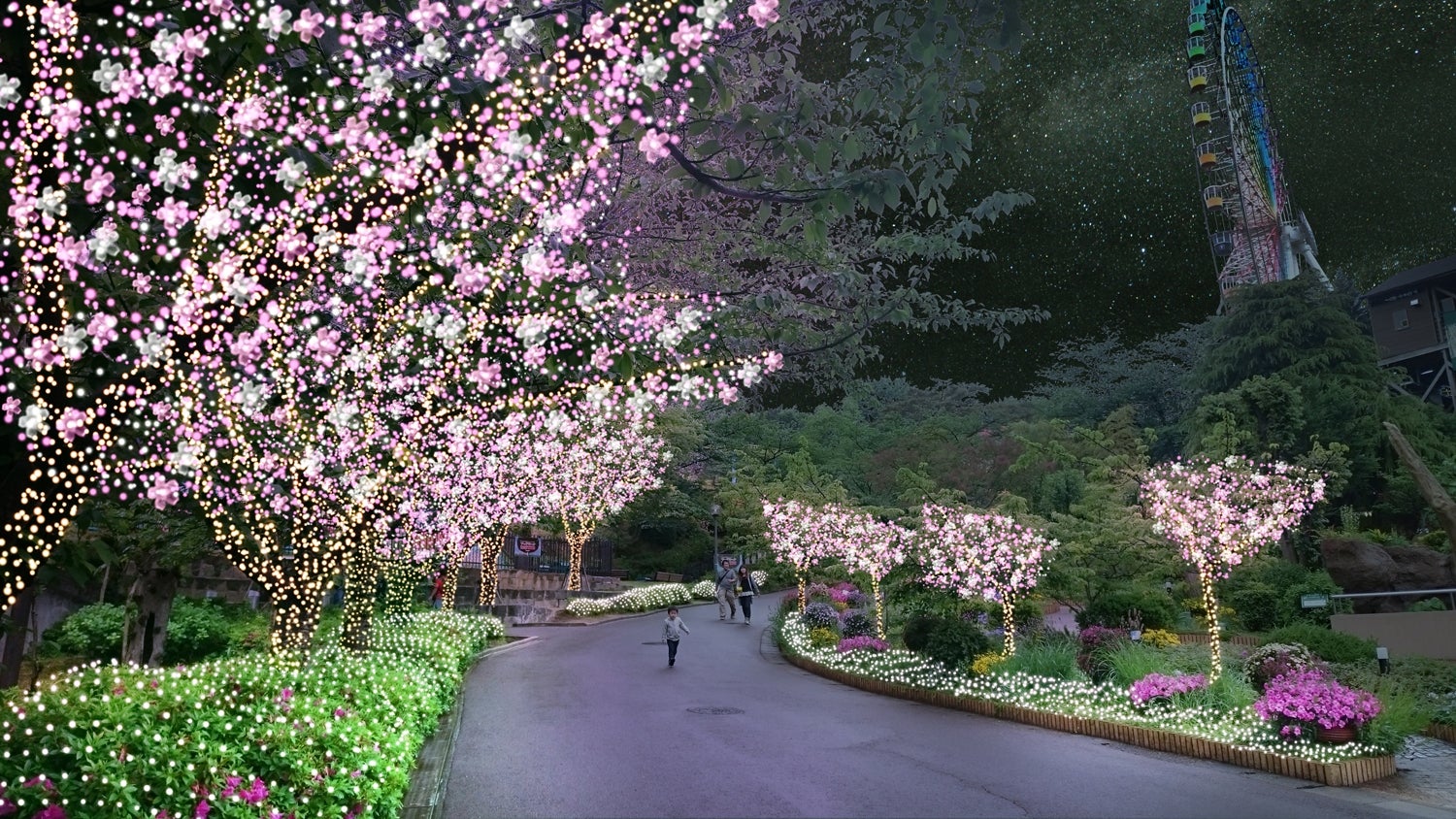  サクラガーデン ～冬の桜並木～／画像提供：京阪電気鉄道株式会社