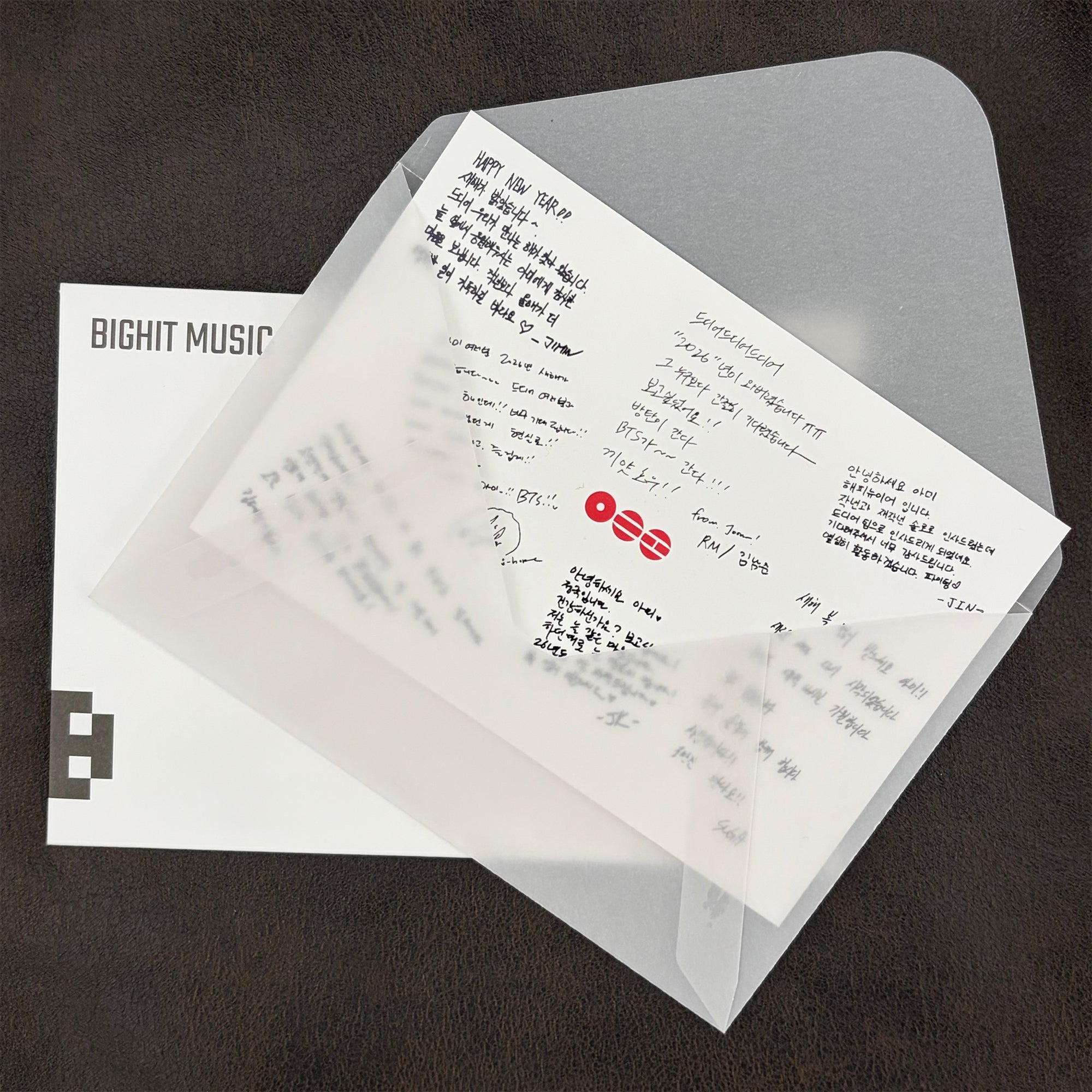 BTSがARMY（BTSファンの呼称）に送った直筆手紙／BIGHIT MUSIC