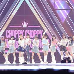 デビュー評価楽曲『CHOPPY CHOPPY』パフォーマンスの様子（C）PRODUCE 101 JAPAN THE GIRLS