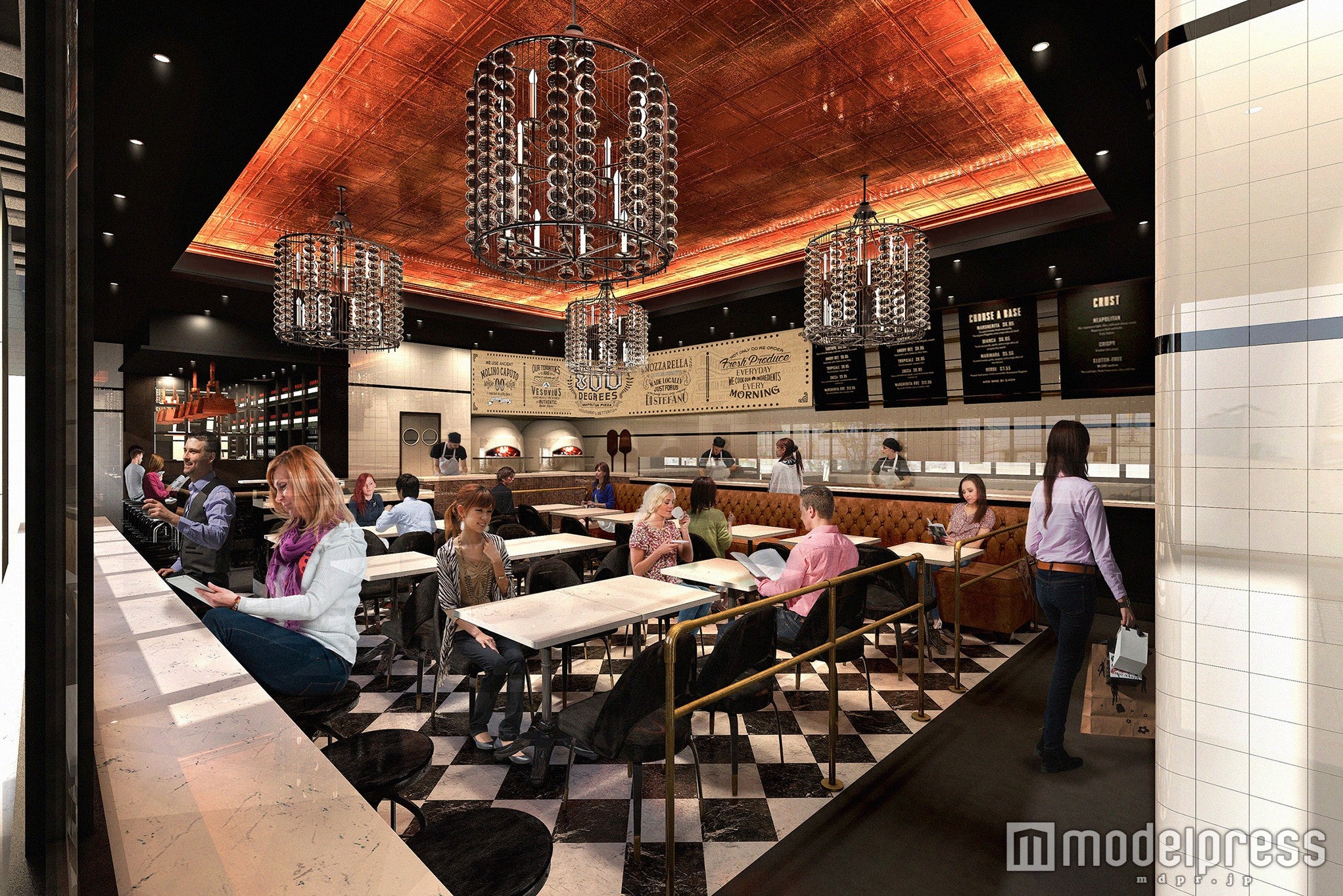 800° DEGREES NEAPOLITAN PIZZERIA 日本一号店／画像提供：：ルミネ