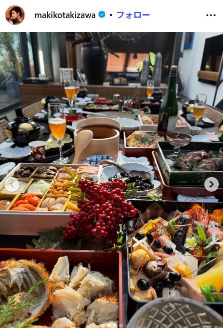 滝沢眞規子Instagramより