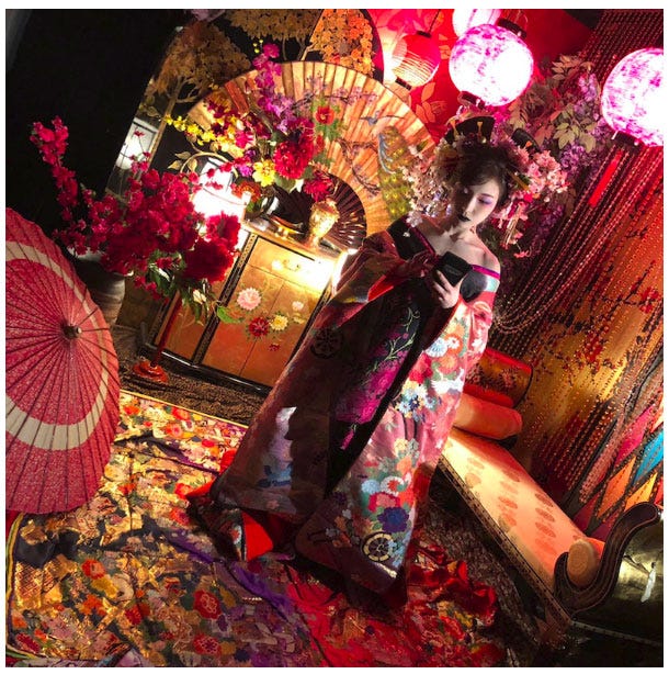 花魁姿の加護亜依/加護亜依オフィシャルブログ(Ameba)より