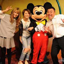 「いきなり！黄金伝説。」で東京ディズニーランドを訪れた（左から）ギャル曽根、米倉涼子、山崎弘也（アンタッチャブル）【モデルプレス】