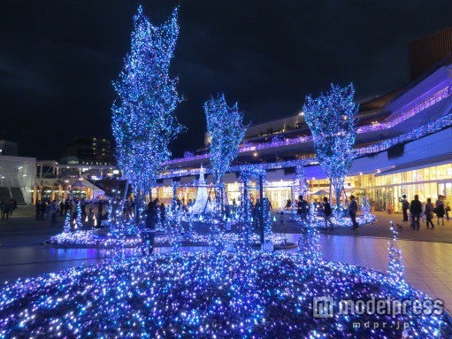 「Terrace Mall 湘南 Xmas Illumination 2014」の様子／画像提供：住商アーバン開発
