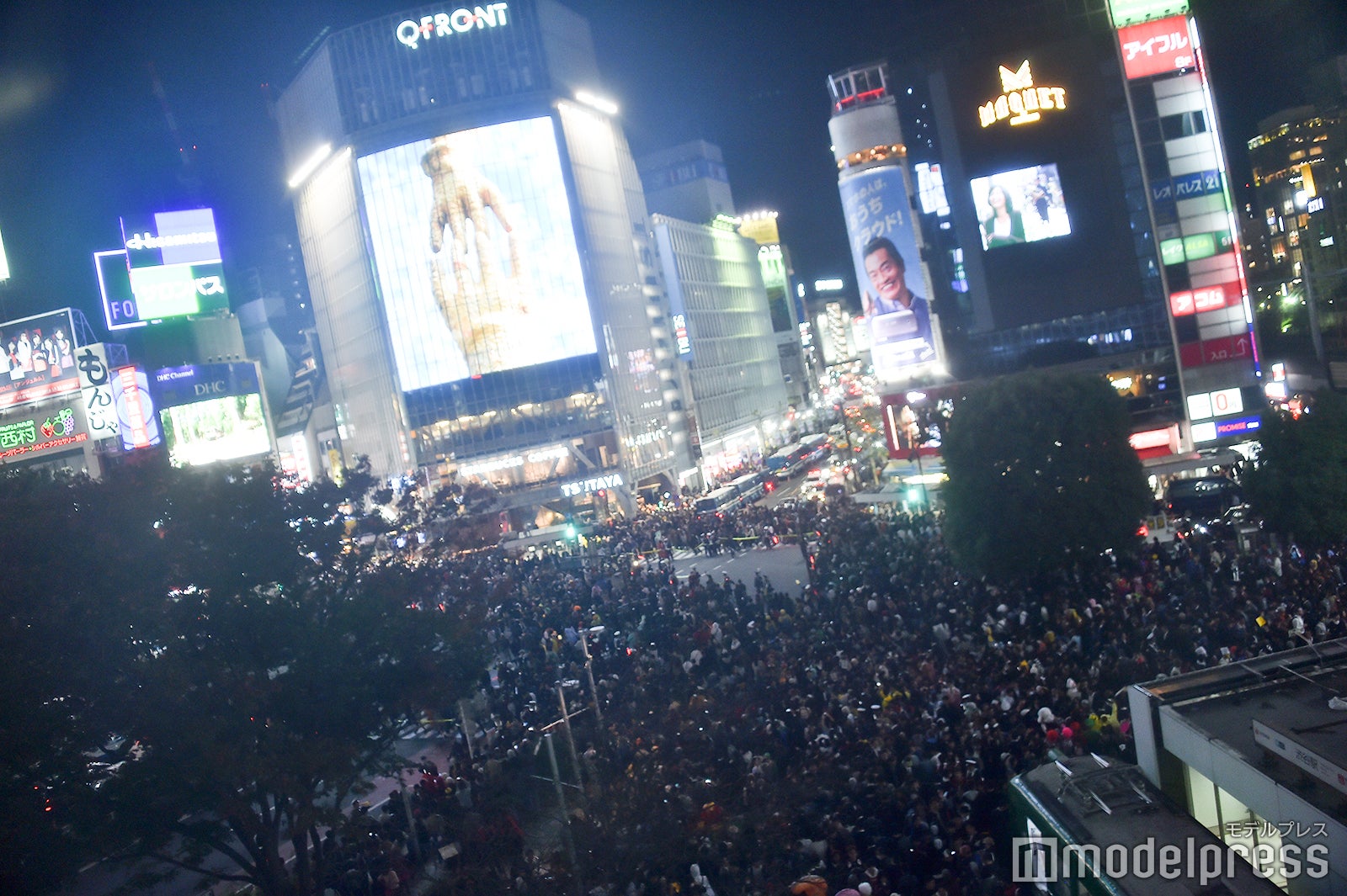 渋谷が大パニック！／2018年10月31日午後18時50分頃撮影 （C）モデルプレス