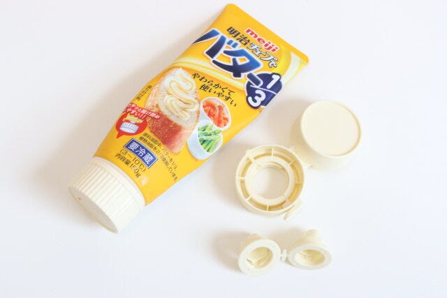 ダイソーのワンタッチバターチューブキャップは市販のチューブバターに使える