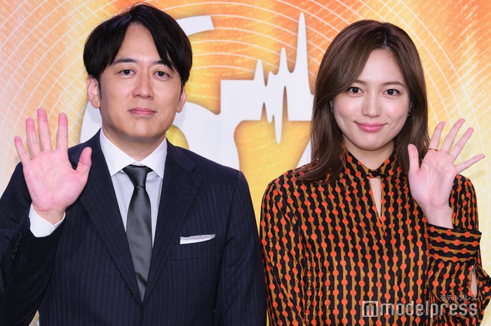 安住紳一郎アナ、川口春奈(C)モデルプレス