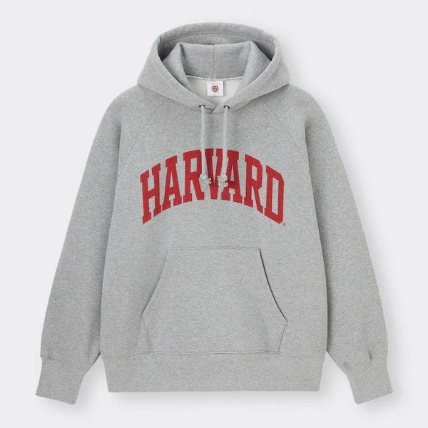 GU　メンズ　スウェット　大人カジュアル　ヘビーウェイトスウェットパーカ　Harvard