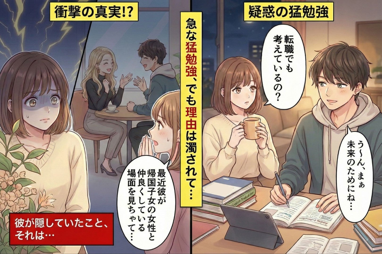 彼が急に英会話を猛勉強→「転職？」と思っていたのだが…彼が隠していたこと