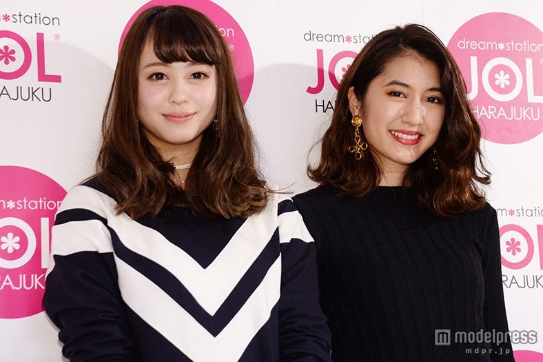 （左から）大川藍、有末麻祐子