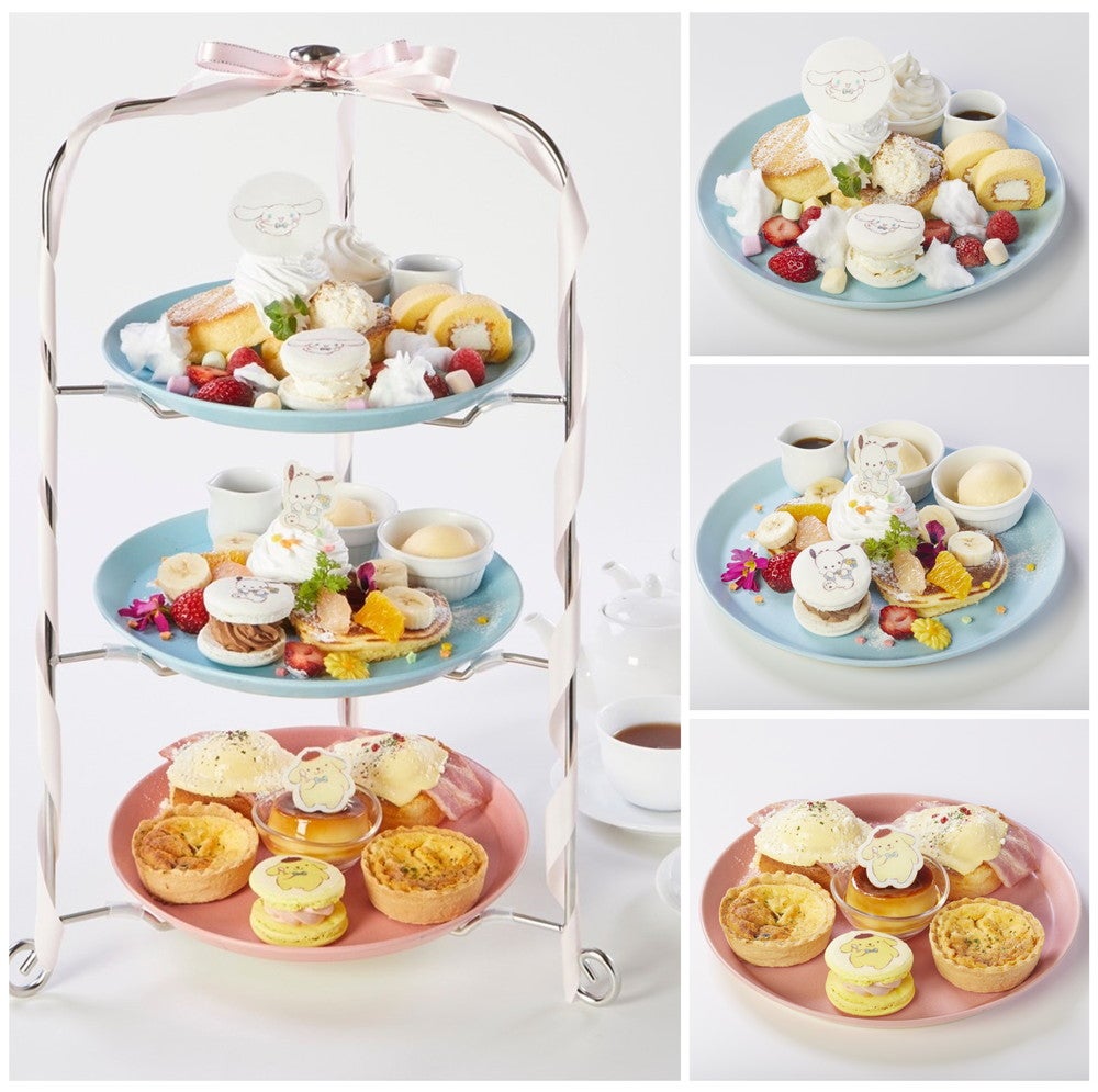 【みんなでお茶会！サンリオキャラクターズのアフタヌーンティー】5,060円／提供画像
