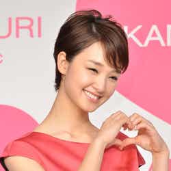 「たかの友梨ビューティクリニック」2013年新CM発表記者会見に出席した剛力彩芽