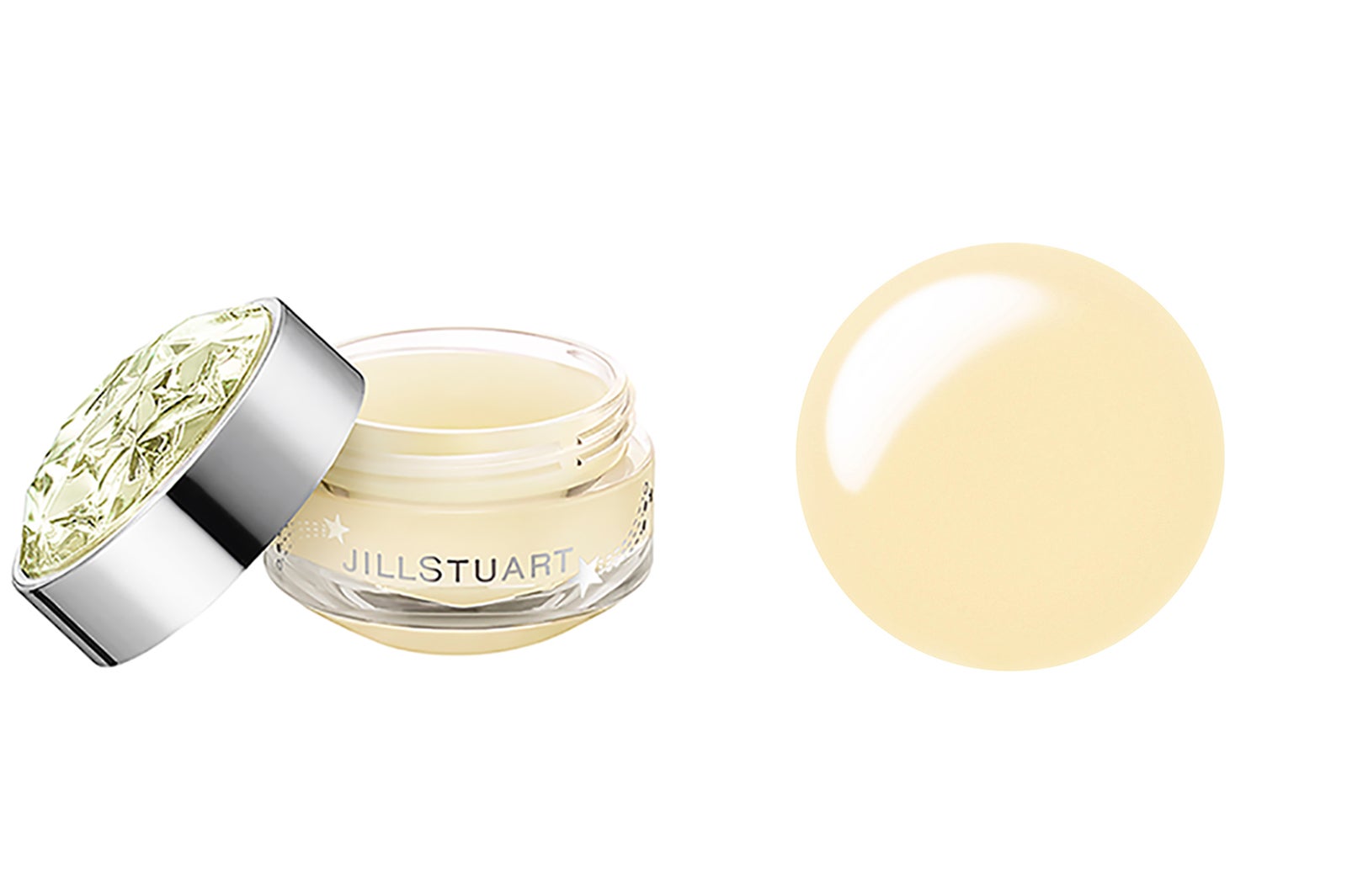 「ドリーミースターズギフト リップバーム ブルーミングペアー」（C）JILL STUART Beauty