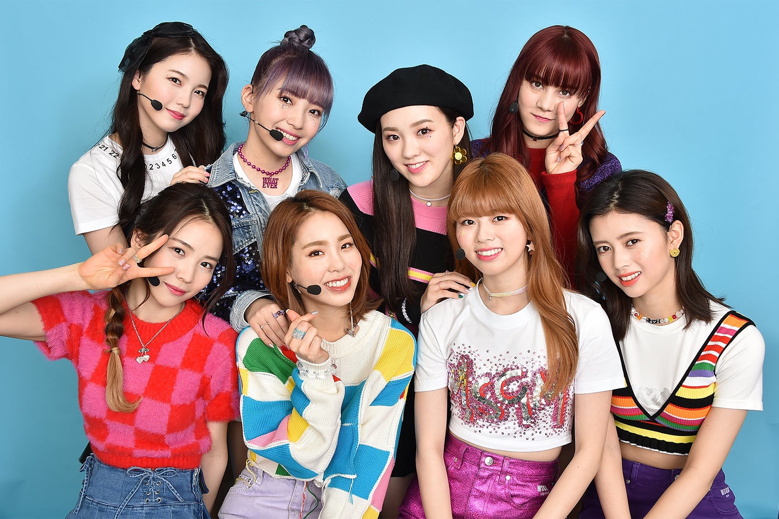 （後列左から）AYAKA、MAYUKA、RIO、NINA（前列左から）MAYA、MAKO、RIKU、RIMA （C）TBS