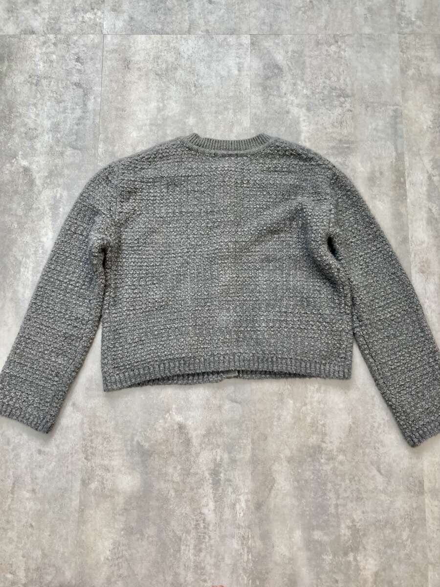 GU　ツイーディーニットカーディガン　着用イメージ