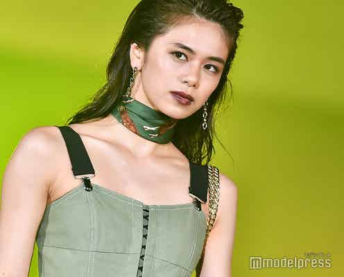 E-girls佐藤晴美、肌見せワンピ&強めメイクで魅了<TGC富山2019>