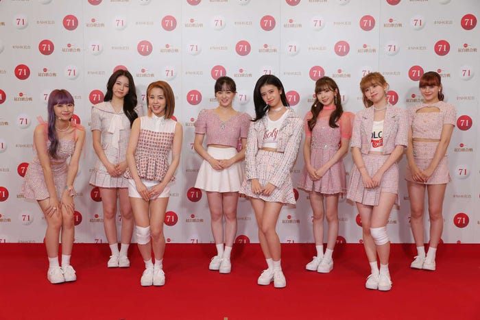 NiziU/(左から)MAYUKA、AYAKA、MAKO、RIO、RIMA、MIIHI、RIKU、NINA/リハーサル時撮影(C)NHK