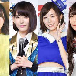 PRODUCE48」に参加している高橋朱里、宮脇咲良、松井珠理奈、白間美瑠 （C）モデルプレス