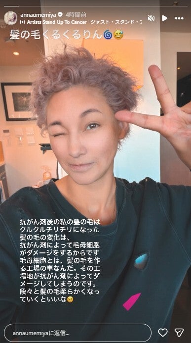 梅宮アンナInstagramストーリーズより