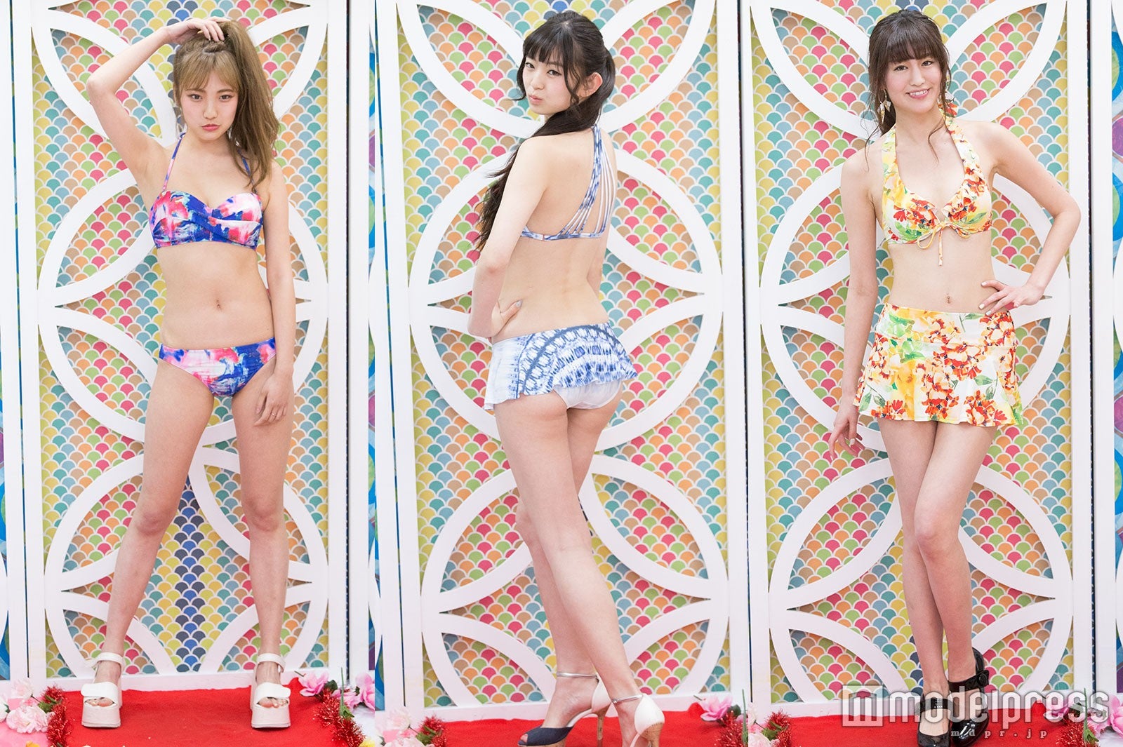 美バスト＆ボディ際立つ“派手カワビキニ”でSEXYランウェイ＜深夜のトレンド水着ファッションショー＞