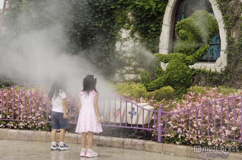 「クイーン・オブ・ハートのバンケットホール」前のクールスポット（TDL）／（C）Disney