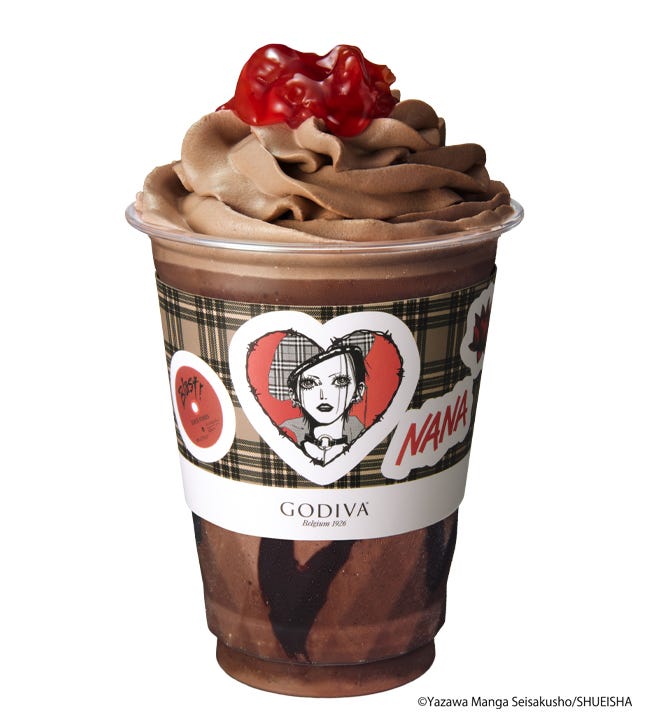 ゴディバ×NANA ダークチョコレート チェリー ショコリキサー レギュラーサイズ 870円/ラージサイズ 980円(提供写真)