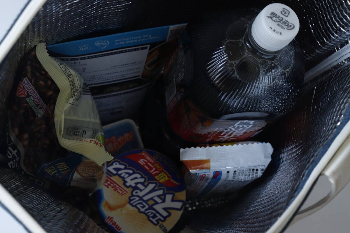 ダイソーのアルミ保温保冷バッグの使用例