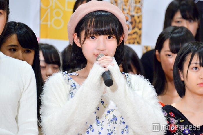 矢作萌夏「第3回AKB48グループドラフト会議候補者オーディション」三次審査通過者お披露目のときの様子 (C)モデルプレス