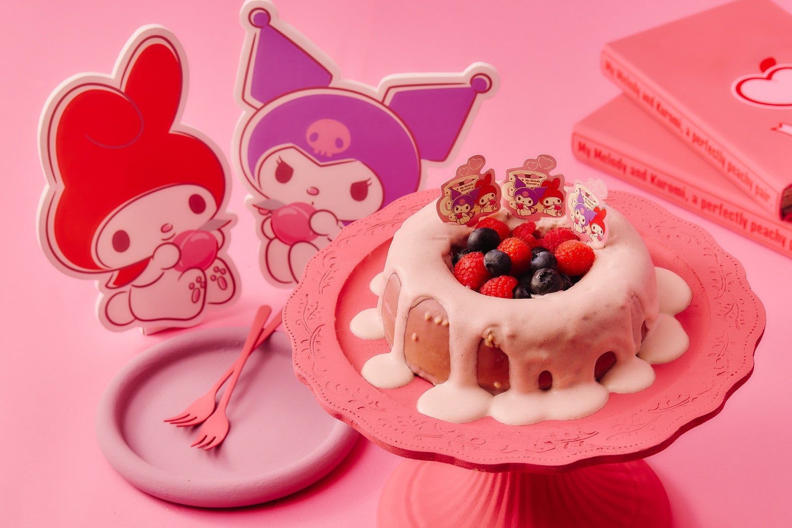 マイメロディ＆クロミのもっと桃気分 Peach Sweets Buffet／提供画像