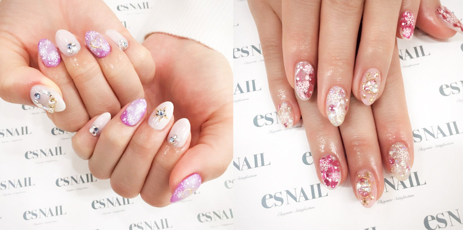 今しかできない“雪の結晶ネイル”でロマンチックな指先に