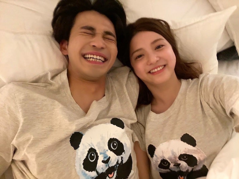 “結婚生活中”川島海荷＆中田圭祐、お揃いパジャマ姿に「可愛すぎる」「ラブラブで微笑ましい」の声＜私たち結婚しました3＞