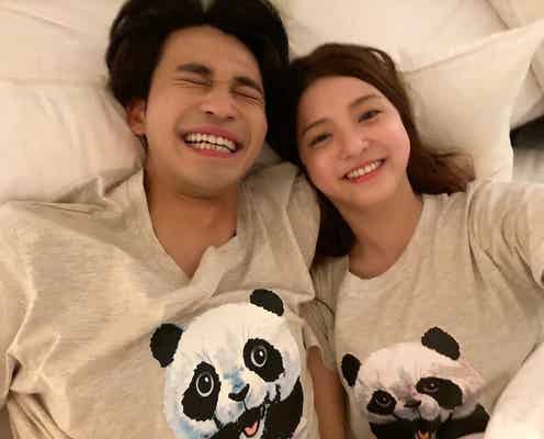 “結婚生活中”川島海荷&中田圭祐、お揃いパジャマ姿に「可愛すぎる」「ラブラブで微笑ましい」の声<私たち結婚しました3>