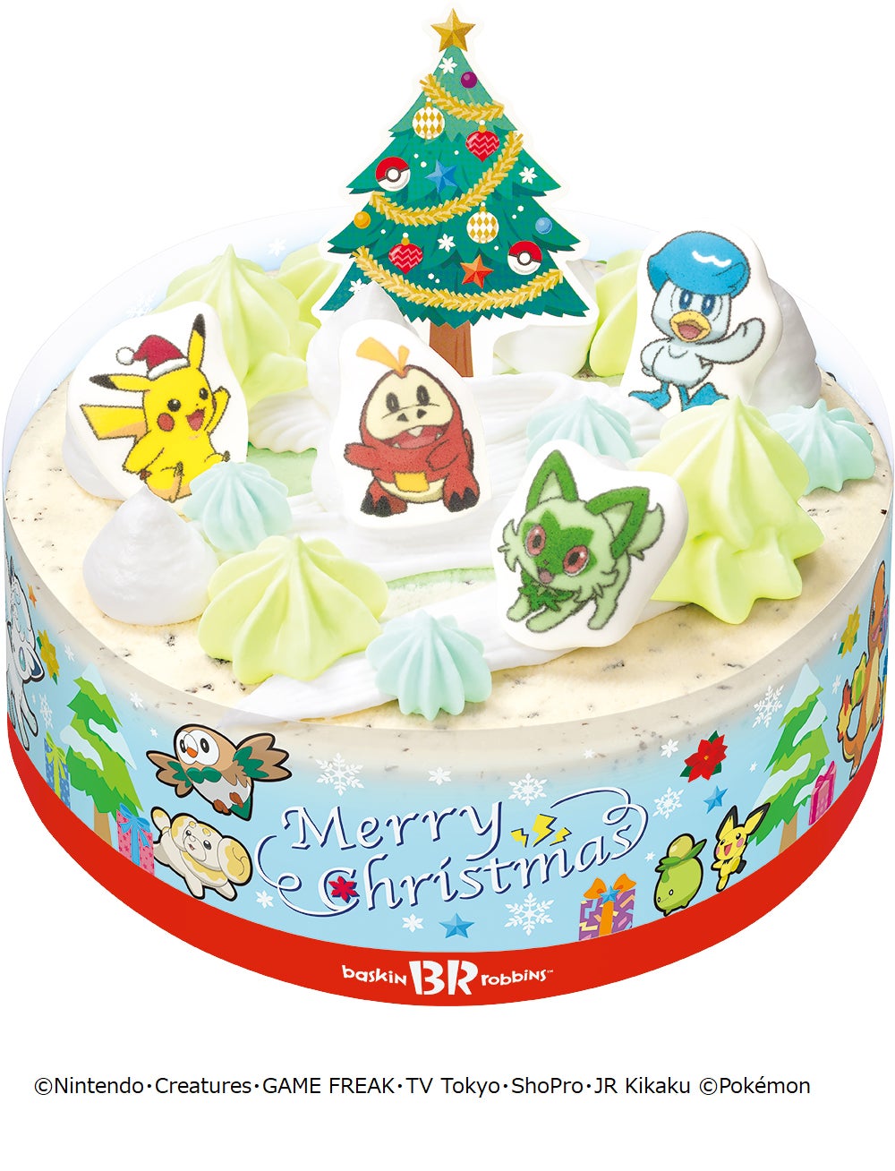 ポケモン クリスマス アイスクリームケーキ／提供画像