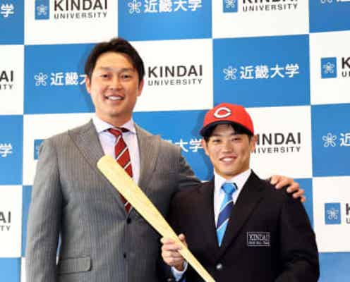 広島 ドラフト3位の近大・勝田成に指名あいさつ「1年目から戦力に」新井監督「視野の広い、賢い選手」